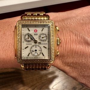 MICHELE
Deco Gold Diamond Bracelet Watch